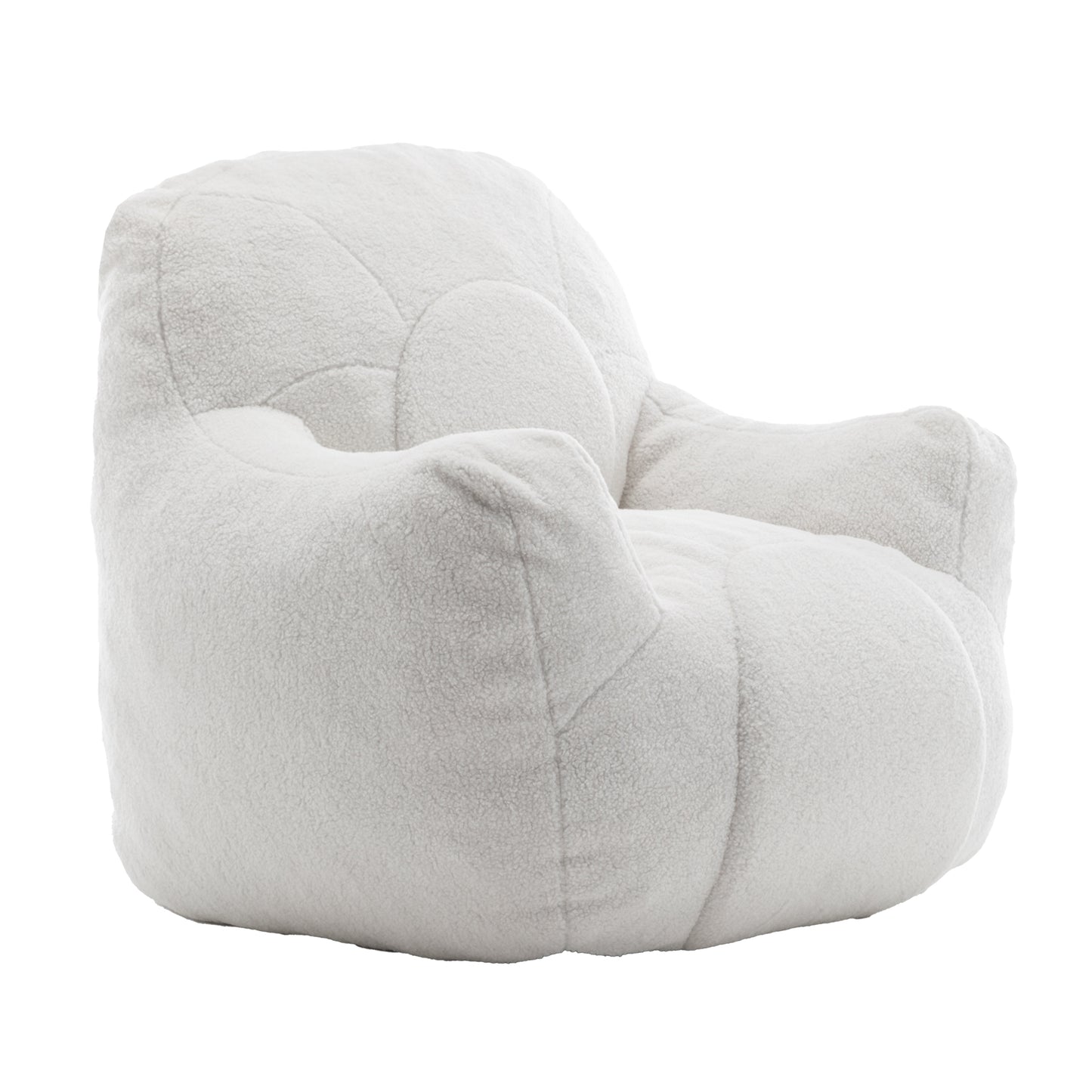 Bean Bag Chair with Filler, Bean Bag Sofa with Tufted Soft Stuffed Filling, Fluffy and Lazy Sofa, Comfy Cozy BeanBag Chairs with Memory Foam for Dorm, Apartment, Living Room