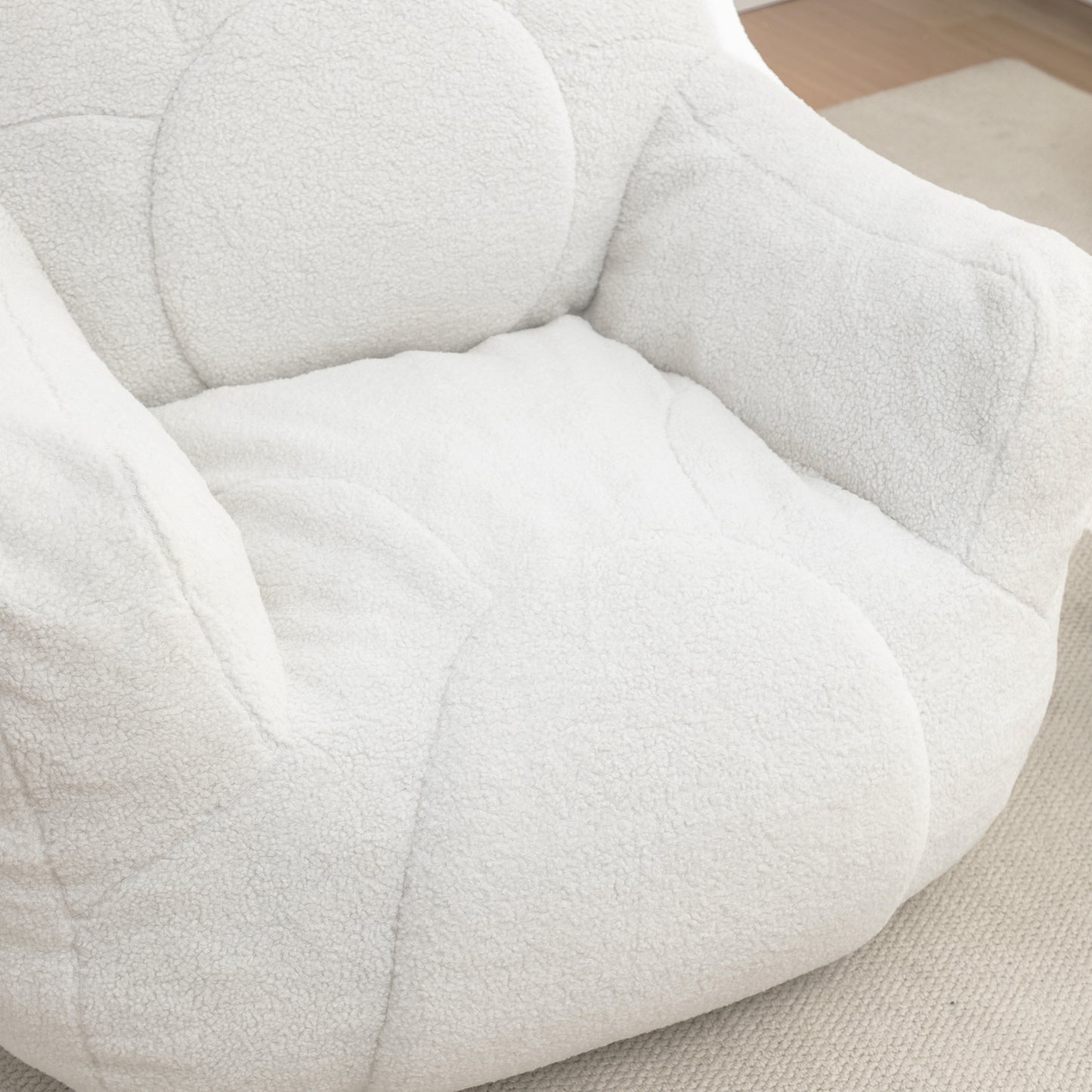 Bean Bag Chair with Filler, Bean Bag Sofa with Tufted Soft Stuffed Filling, Fluffy and Lazy Sofa, Comfy Cozy BeanBag Chairs with Memory Foam for Dorm, Apartment, Living Room