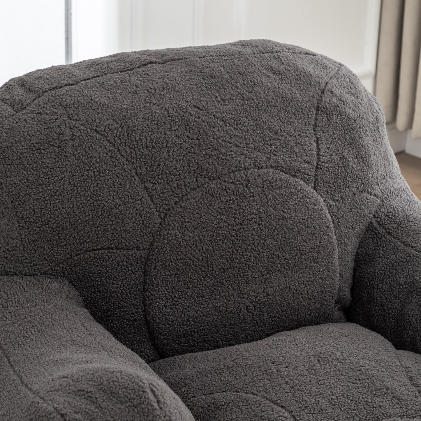 Bean Bag Chair with Filler, Bean Bag Sofa with Tufted Soft Stuffed Filling, Fluffy and Lazy Sofa, Comfy Cozy BeanBag Chairs with Memory Foam for Dorm, Apartment, Living Room