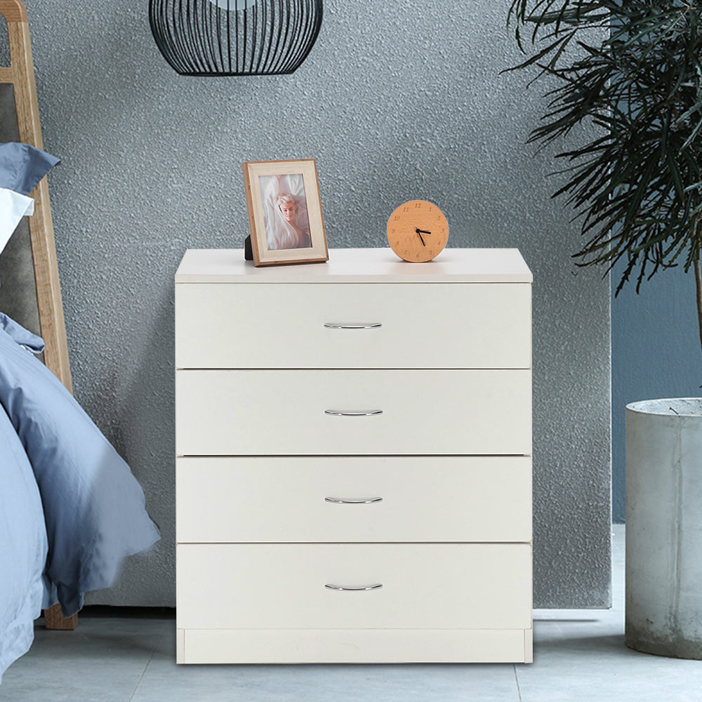 [] Modern Simple 3-Drawer Table Nightstand Dresser Black